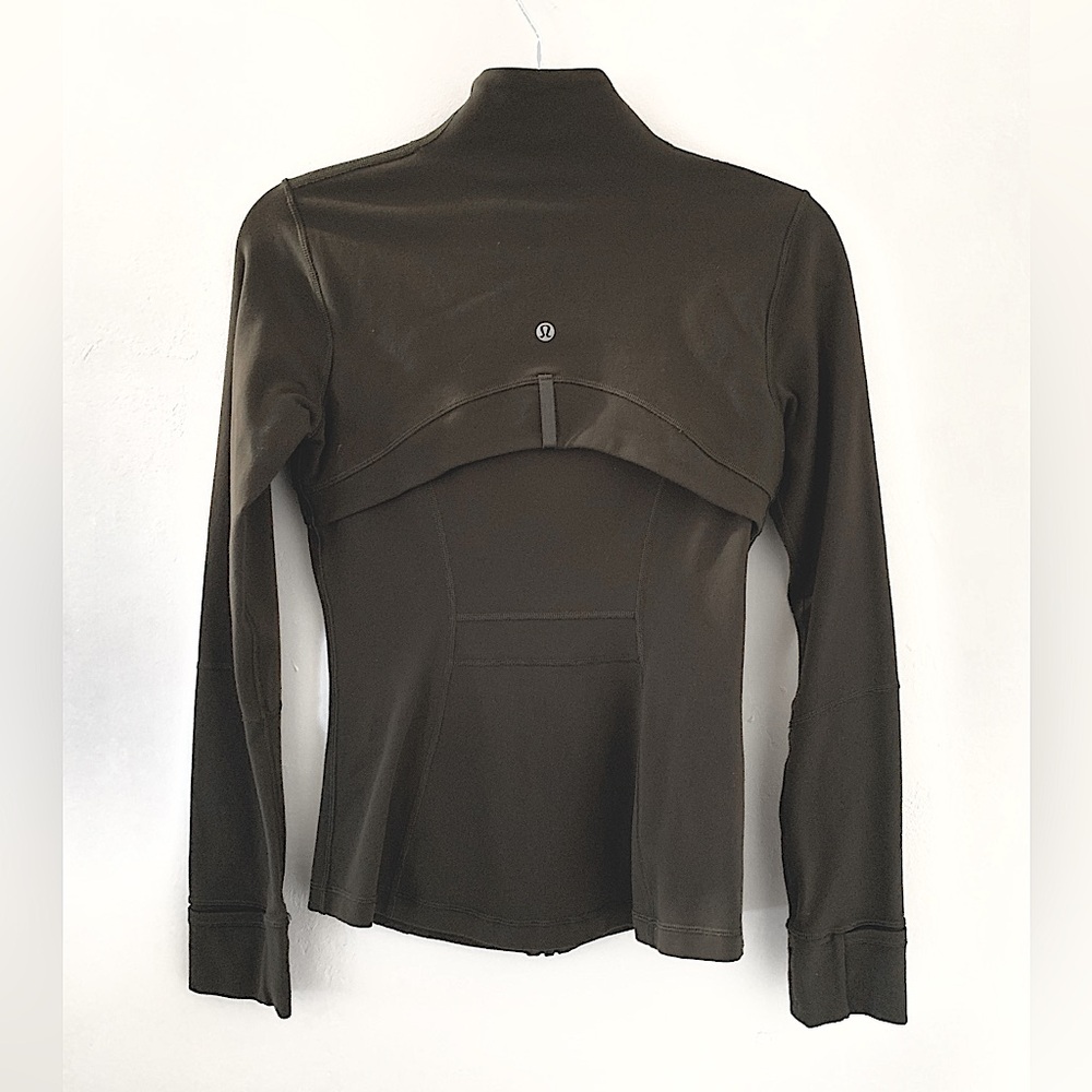 lululemon athletica Olive Green Long Sleeve Zip-Back Jacket